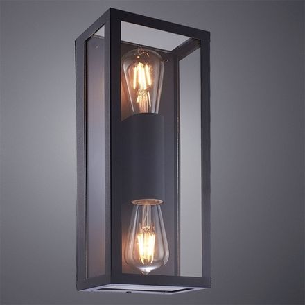 Уличный настенный светильник Arte Lamp BELFAST A4569AL-2BK, 2хE27