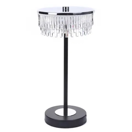 8204/1TL LEDIO LN26 531 серебро/черный/прозрачный, металл/акрил Настольная лампа LED 7W 4000К 220V SATIANA