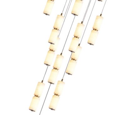 07528-15A,36 Люстра каскадная Бейла латунь d50 h500 Led 180W (3000K)
