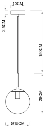 Подвесной светильник Arte Lamp VOLARE A1565SP-1CC, 1хE14
