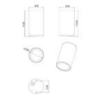 Уличный потолочный светильник Arte Lamp TORCULAR A1807PF-1BK, 1хLED