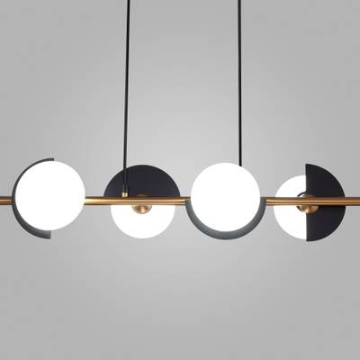 Умный подвесной светильник 70149/4 черный/латунь Smart