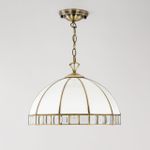 Citilux Шербург-1 CL440132 Люстра витражная подвесная Бронза