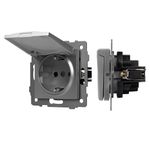 Механизм розетки влагозащищённый SCT-MCP-PL-GR-V (250V, 16A) (Arlight, -)