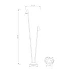 Ландшафтный светильник Arte Lamp MUPHRID A4109PA-2BK, 2хLED