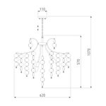 Умный подвесной светильник 335/9 Smart, E14х9