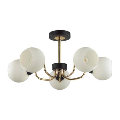 5642/5C COMFI LN23  чёрный, золотой Люстра потолочная E27 5*60W 220V BLISS