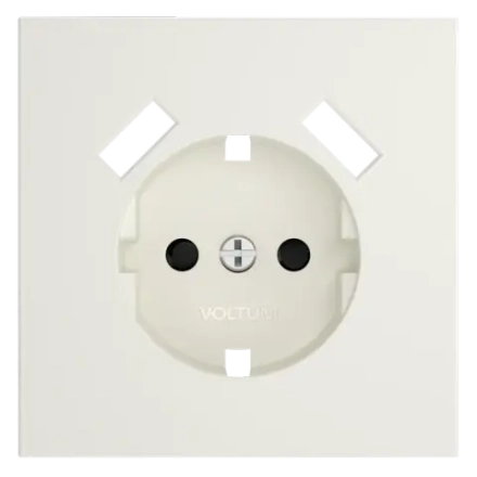 VLS000913 Накладка для розетки с заземлением и защитными шторками, с USB A+A, S70 (хлопок). (ТМ Maytoni)