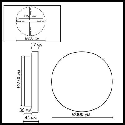 7073/15WL ECODESIGN ODL26 187 светильник бежевый/пробка/металл IP20 LED 15W 435Лм 3000K 220-240V CORK