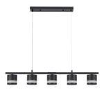 8240/5 COMFI LN26 240 черный, металл/акрил Светильник подвесной LED GX53 5*7W 220V LANIKA