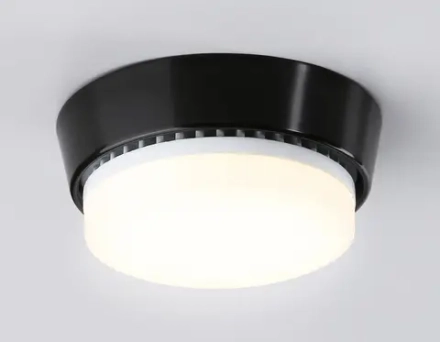 Светильник накладной G10189 BK черный GX53 max 12W D90*20