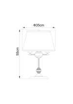Декоративная настольная лампа Arte Lamp ALICE A3579LT-3AB, 3хE14