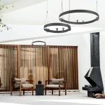 Подвесная люстра Slinga 4474-1P, LED*58W + 2*LED*3W, 1860LM, 3000-6500K. ТМ F-Promo
