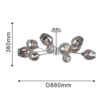 Потолочная люстра Tilda 2657-10U, 10*E14*40W. ТМ F-Promo
