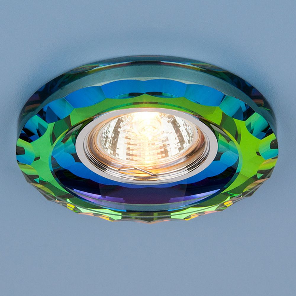 Точечный светильник со стеклом 8809 MR16 MULTI мульти