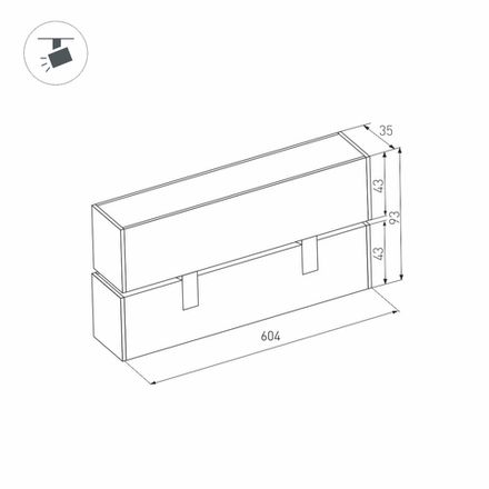 Светильник MAG-FLAT-FOLD-45-S605-18W Day4000 (BK, 100 deg, 24V) (Arlight, IP20 Металл, 3 года)