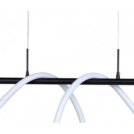 08041,19(4000K) Подвес диммируемый Далия черный w135*20 h150 Led 72W (4000К) с пультом ДУ