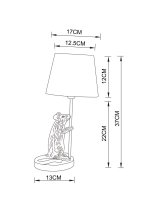 Декоративная настольная лампа Arte Lamp GUSTAV A4420LT-1WH, 1хE14