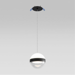 5075/9L L-VISION ODL24 511 черный/прозрачн./молочный/металл/акрил Подвес LED 9W 4000K 480лм RONI