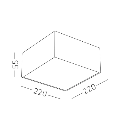 ST608.542.27 Светильник потолочный Белый LED 1*27W 4000K 2 160Lm Ra>90 120° IP20 L220xW220xH55 220V