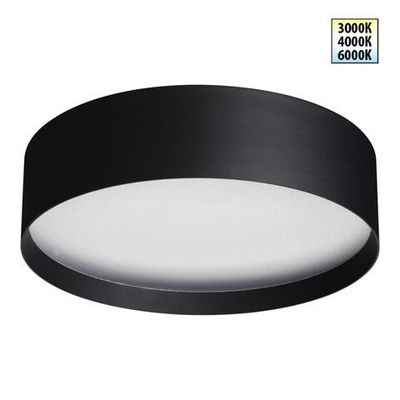 359601 OVER NT25 394 черный Светильник накладной светодиодный с переключ. цв. температуры IP20 LED 36W 220-240V 3000К\4000К\6000К ORBIS