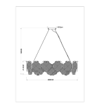 Подвесная люстра ARTE LAMP MALLIKA A4077SP-10GO, 10хE14