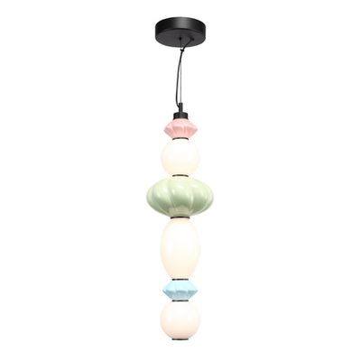 SL6134.433.01 Светильник подвесной ST-Luce черный/розовый, зеленый, синий, опаловый LED 1*24W 3000K