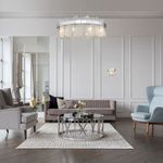 Умная подвесная люстра с фактурным стеклом 333/10 Smart