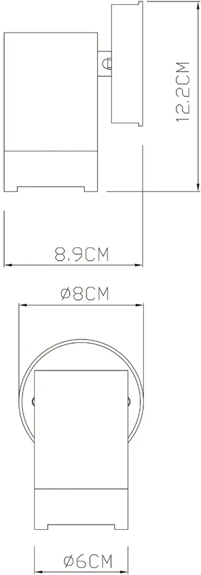 Фасадный светильник Arte Lamp ATLAS A3503AL-1WH, 1хGU10