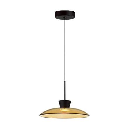5055/9LA L-VISION ODL24 321 черный/янтарный/металл/стекло Подвес LED 9W 3000К SAUCER