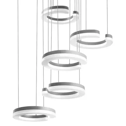 763439 Подвес UNITARIO 46W LED 5060LM СЕРЕБРО МАТОВЫЙ 3000K Lightstar