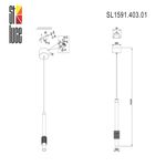 SL1591.403.01 Светильник подвесной ST-Luce Черный, Анодированный золотой/Черный LED 1*6W 3000K