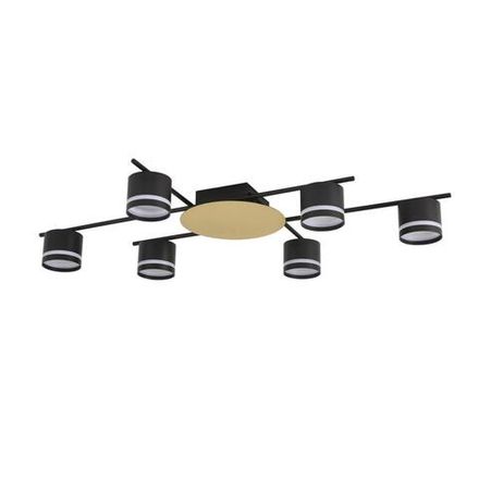 8304/6C COMFI золотой/черный, металл/акрил Светильник потолочный GX53 LED 6*7W 220V BENUA