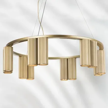 718123 Люстра ROMA 12х28W GU10 (led) CHAMPAGNE GOLD Lightstar