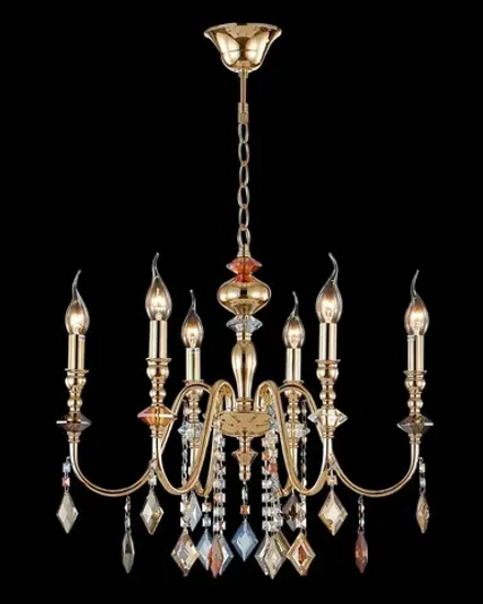Люстра Crystal Lux MERCEDES SP6 GOLD/COLOR 0951/306