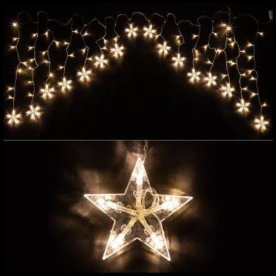 Электрогирлянда "Занавес со звездами"