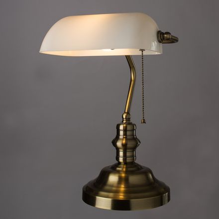 Кабинетная настольная лампа Arte Lamp BANKER A2493LT-1AB, 1хE27