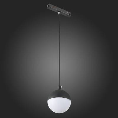 ST358.433.07 Магнитный трековый светильник подвесной Черный LED 1*7W 3000K 520Lm Ra&gt;80 120° IP20 D90xH90 48V