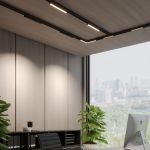 359947 PORT черный Трековый светодиодный светильник диммир. со сменой цв.температуры, пульт ДУ/Tuya Smart Life LED 10W 90-240V VECTOR