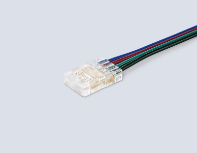 Соединитель гибкий односторонний COB RGB 12/24V для лент 10mm GS7411 (4 конт.) (5шт. в комплекте)