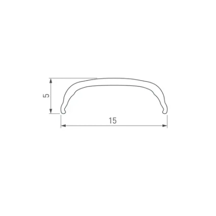 Экран ARH-BENT-W18-2000 BLACK (Arlight, Пластик)