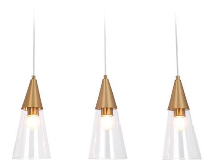 Подвесной светильник TR3669/3 BS/CL латунь/прозрачный E14/3 max 40W 590*120*850