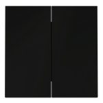 VLS000308 Клавиши для выключателя/переключателя двухклавишного, S70 (черный матовый). (ТМ Maytoni)