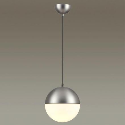 4959/1A PENDANT ODL22 345 мат.никель/металл/белый/стекло Подвес E27 1*40W PINGA