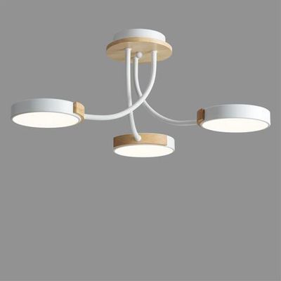 5654/54CL LEDIO LN23 278 белый, дерево Люстра потолочная LED 54W 3000-6000K 3125Лм 220V ARLEY