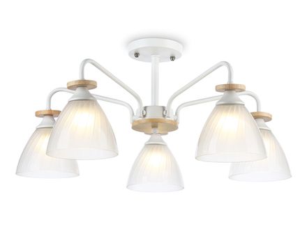 Светильник подвесной TR9567/5 WH/FR белый/белый матовый E27/5 max 40W D620*250