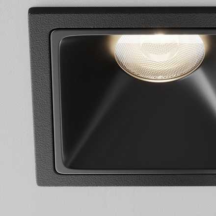 Встраиваемый светильник Alfa LED 4000K 10Вт 50°, DL043-01-10W4K-SQ-B-1. TM Maytoni
