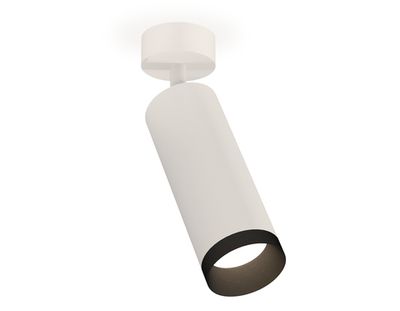 Комплект накладного поворотного светильника XM6342002 SWH/PBK белый песок/черный полированный MR16 GU5.3 (A2202, C6342, N6131)