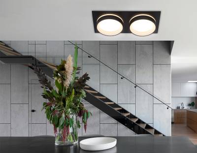 Светильник встраиваемый TN6712/2 BK черный IP44 GX53/2 max 15W 210*105*45