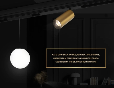Светильник светодиодный диммируемый для шинопровода Magnetic 220V GL1231 WH белый IP20 24W 3000K-6400K 36° D65*140 (Без ПДУ)